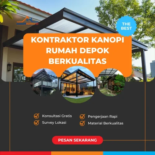 Kontraktor Kanopi Rumah Depok Berkualitas